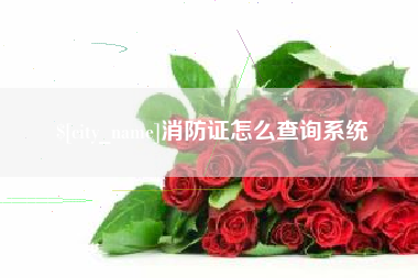 神农架消防证怎么查询系统