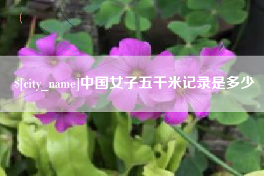 神农架中国女子五千米记录是多少