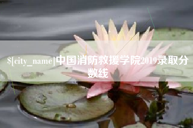 神农架中国消防救援学院2019录取分数线