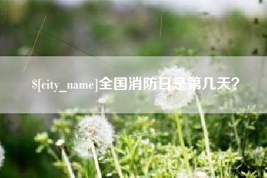 神农架全国消防日是第几天？