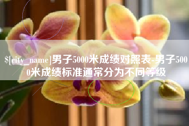 神农架男子5000米成绩对照表-男子5000米成绩标准通常分为不同等级