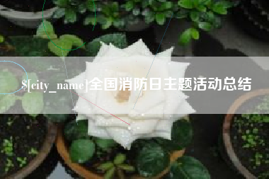 神农架全国消防日主题活动总结