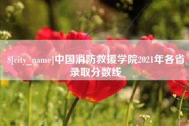 神农架中国消防救援学院2021年各省录取分数线