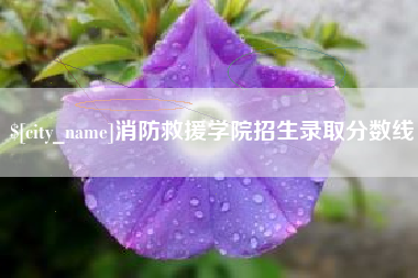 神农架消防救援学院招生录取分数线