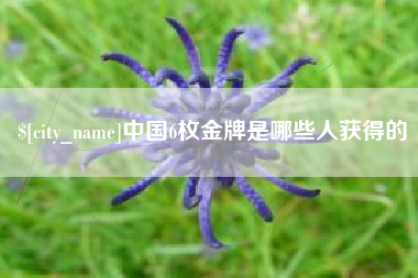神农架中国6枚金牌是哪些人获得的