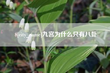 神农架九宫为什么只有八卦