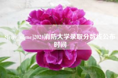 神农架2024消防大学录取分数线公布时间