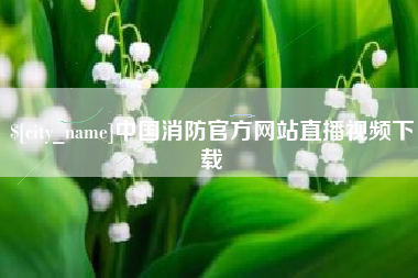神农架中国消防官方网站直播视频下载