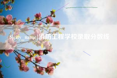神农架消防工程学校录取分数线