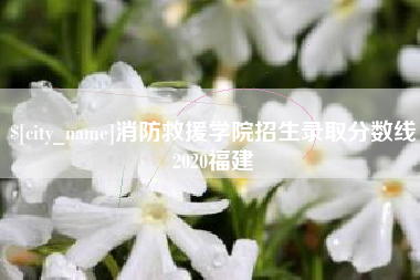 神农架消防救援学院招生录取分数线2020福建