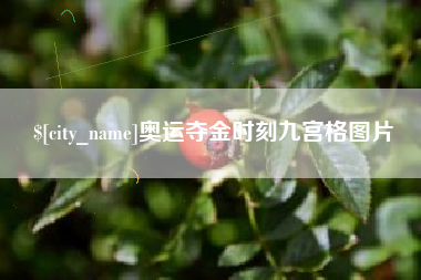 神农架奥运夺金时刻九宫格图片